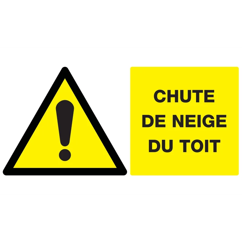 Panneau DANGER CHUTE DE NEIGE DU TOIT Taliaplast 721320 | 721320 Panneau DANGER CHUTE DE NEIGE DU TOIT Taliaplast 721320 | 721320