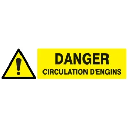 Panneau DANGER CIRCULATION D'ENGINS NO Taliaplast 720324 | 720324