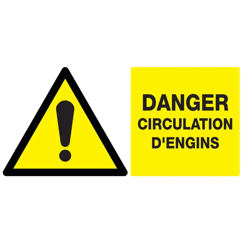 Panneau DANGER CIRCULATION D'ENGINS NO Taliaplast 721324 | 721324 Panneau DANGER CIRCULATION D'ENGINS NO Taliaplast 721324 | 721324