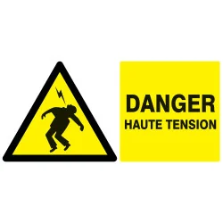 Panneau DANGER HAUTE TENSION 330X200 N Taliaplast 721302 | 721302