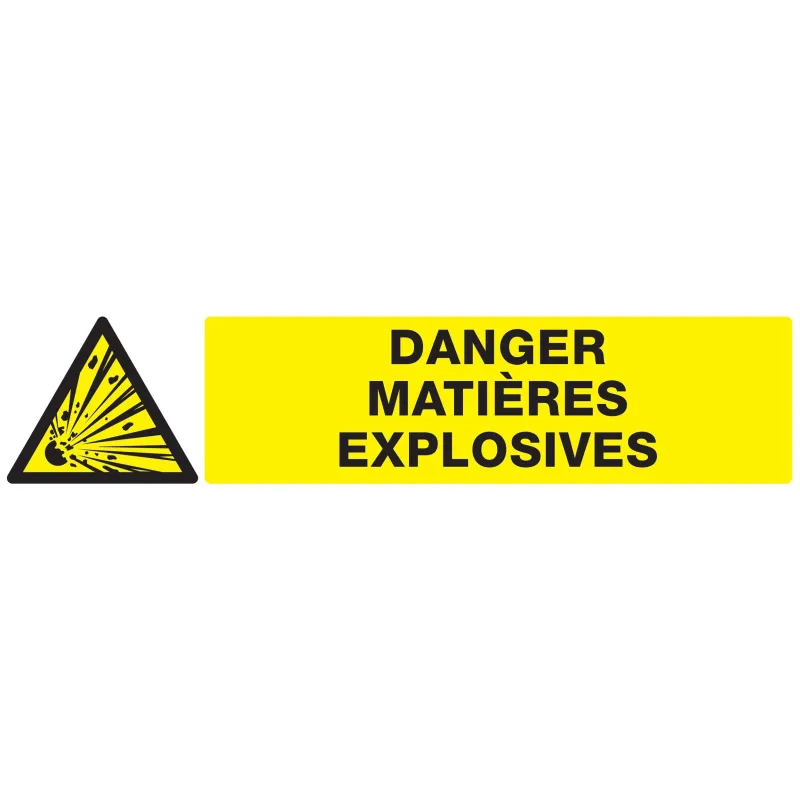 Panneau DANGER MATIERES EXPLOSIVES NOR Taliaplast 725312 | 725312 Panneau DANGER MATIERES EXPLOSIVES NOR Taliaplast 725312 | 725312