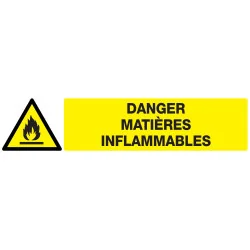 Panneau DANGER MATIERES INFLAMMABLES N Taliaplast 725303 | 725303