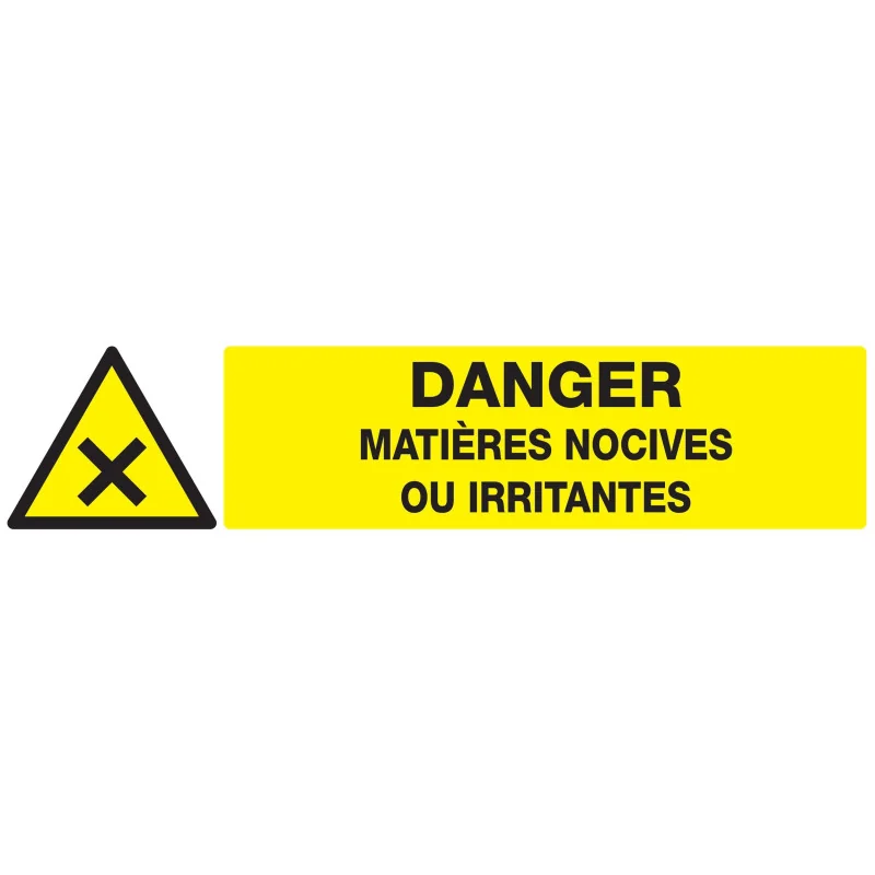 Panneau DANGER MATIERES NOCIVES OU IRR Taliaplast 725306 | 725306 Panneau DANGER MATIERES NOCIVES OU IRR Taliaplast 725306 | 725306