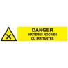 Panneau DANGER MATIERES NOCIVES OU IRR Taliaplast 725306 | 725306