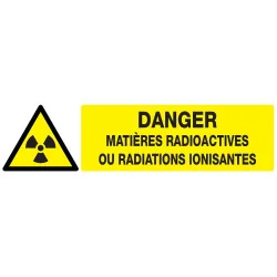 Panneau DANGER MATIERES RADIOACTIVES// Taliaplast 720314 | 720314