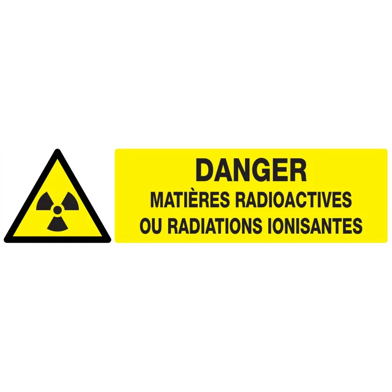 Panneau DANGER MATIERES RADIOACTIVES// Taliaplast 720314 | 720314 Panneau DANGER MATIERES RADIOACTIVES// Taliaplast 720314 | 720314