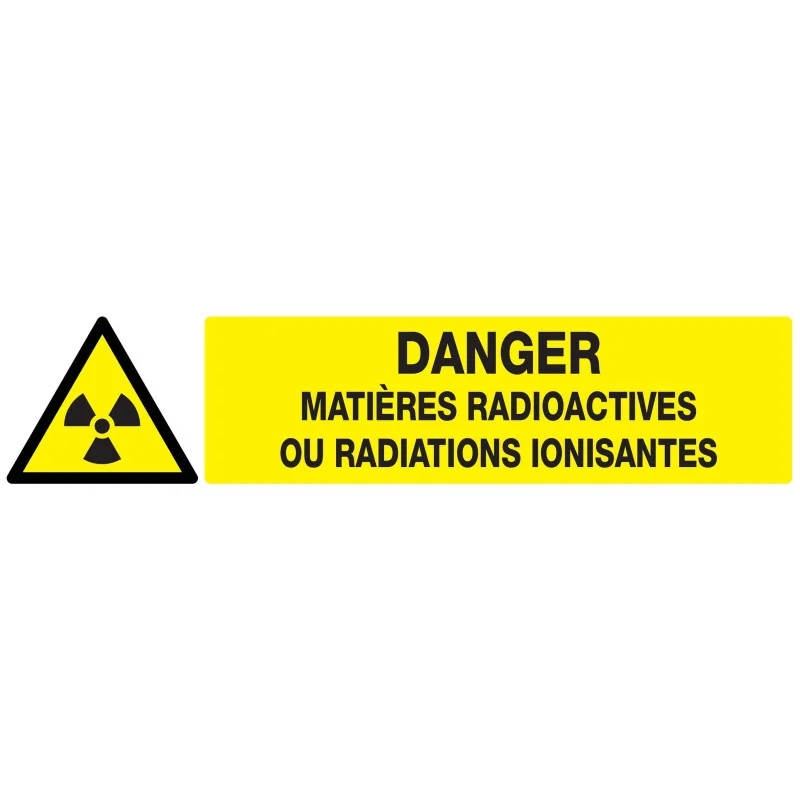 Panneau DANGER MATIERES RADIOACTIVES O Taliaplast 725314 | 725314 Panneau DANGER MATIERES RADIOACTIVES O Taliaplast 725314 | 725314
