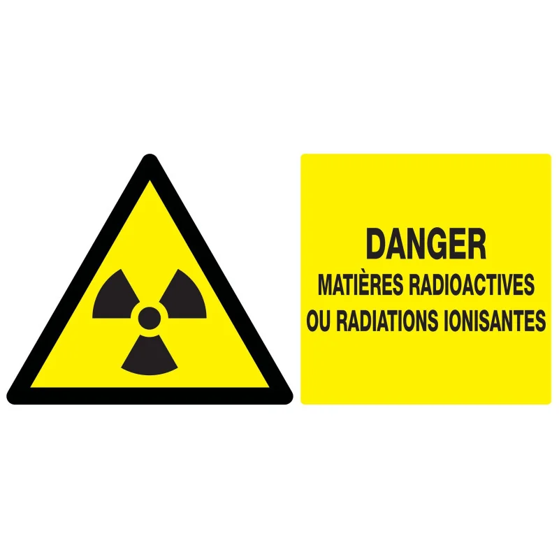 Panneau DANGER MATIERES RADIOACTIVES O Taliaplast 721314 | 721314 Panneau DANGER MATIERES RADIOACTIVES O Taliaplast 721314 | 721314