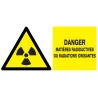 Panneau DANGER MATIERES RADIOACTIVES O Taliaplast 721314 | 721314