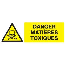 Panneau DANGER MATIERES TOXIQUES NORMA Taliaplast 726301 | 726301