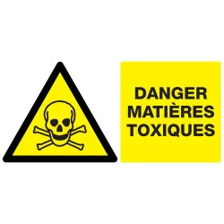 Panneau DANGER MATIERES TOXIQUES NORMA Taliaplast 721301 | 721301