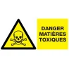 Panneau DANGER MATIERES TOXIQUES NORMA Taliaplast 721301 | 721301