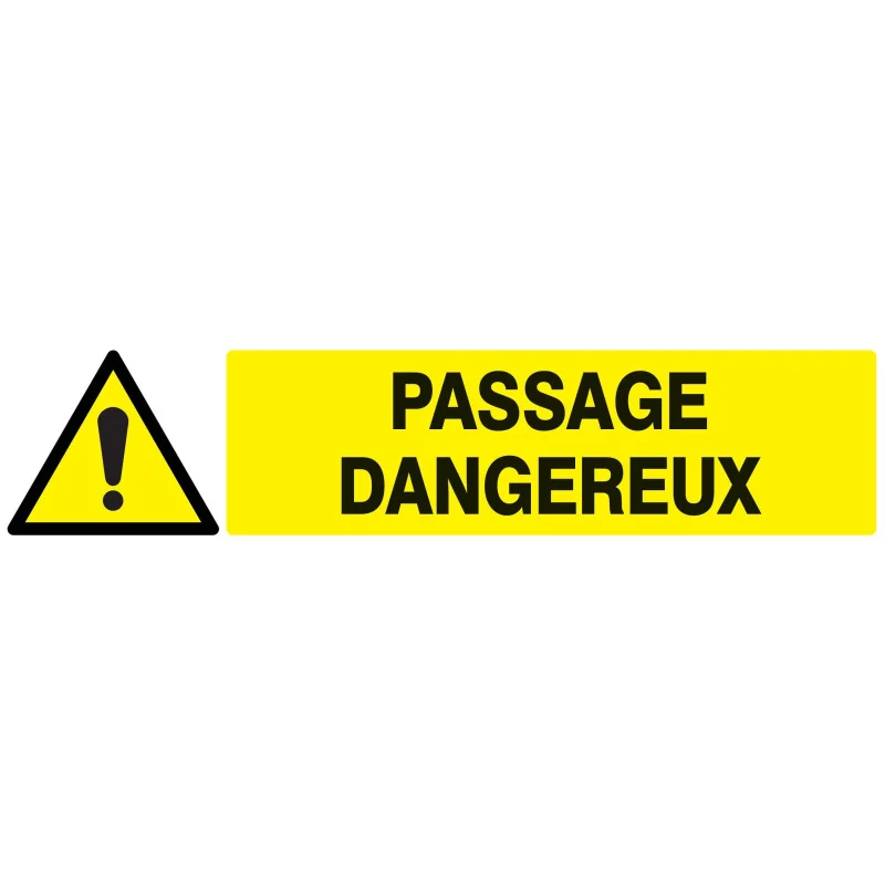 Panneau DANGER PASSAGE DANGEREUX 330x7 Taliaplast 725331 | 725331 Panneau DANGER PASSAGE DANGEREUX 330x7 Taliaplast 725331 | 725331