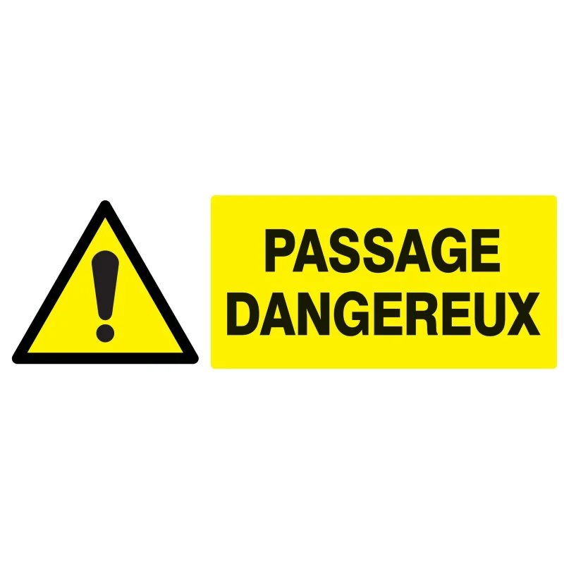 Panneau DANGER PASSAGE DANGEREUX NORMA Taliaplast 726331 | 726331 Panneau DANGER PASSAGE DANGEREUX NORMA Taliaplast 726331 | 726331