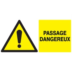 Panneau DANGER PASSAGE DANGEREUX NORMA Taliaplast 721331 | 721331
