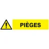 Panneau DANGER PIEGES 330x75mm Taliaplast 725321 | 725321