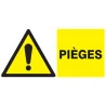 Panneau DANGER PIEGES 330X200 NORMASIG Taliaplast 721321 | 721321