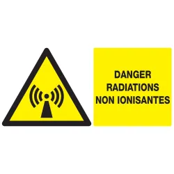 Panneau DANGER, RADIATIONS NON IONISAN Taliaplast 721315 | 721315