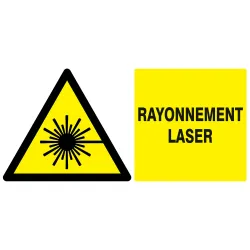 Panneau DANGER, RAYONNEMENT LASER 330x Taliaplast 721316 | 721316