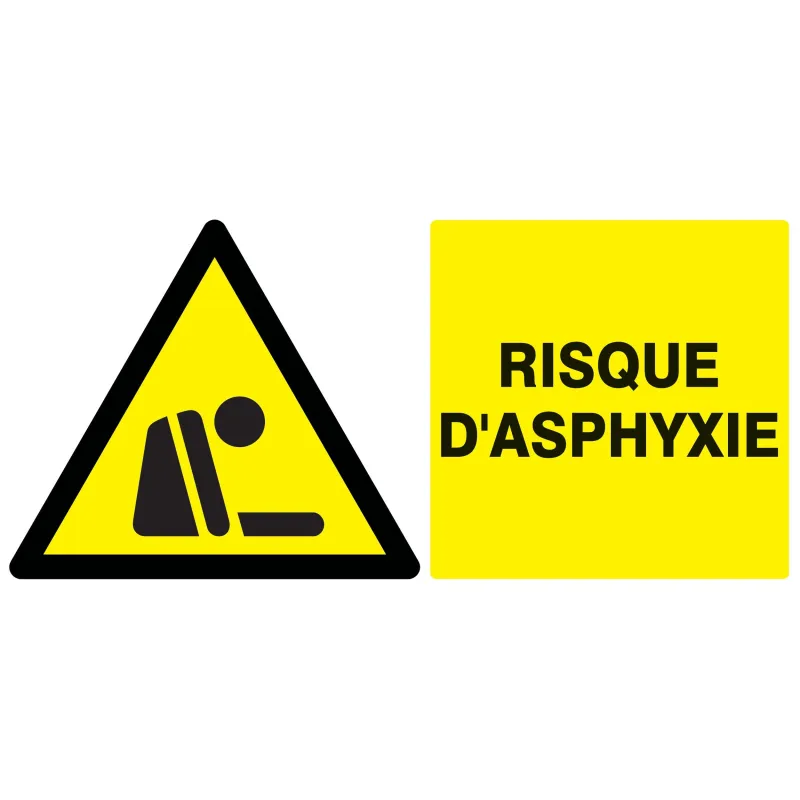 Panneau DANGER RISQUE D'ASPHYXIE 330x2 Taliaplast 721329 | 721329 Panneau DANGER RISQUE D'ASPHYXIE 330x2 Taliaplast 721329 | 721329