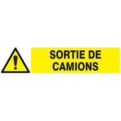 Panneau DANGER SORTIE DE CAMIONS 330x7 Taliaplast 725319 | 725319