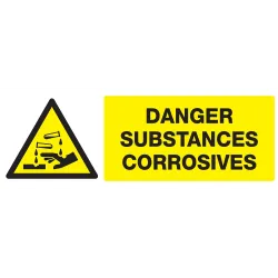 Panneau DANGER SUBSTANCES CORROSIVES N Taliaplast 726309 | 726309