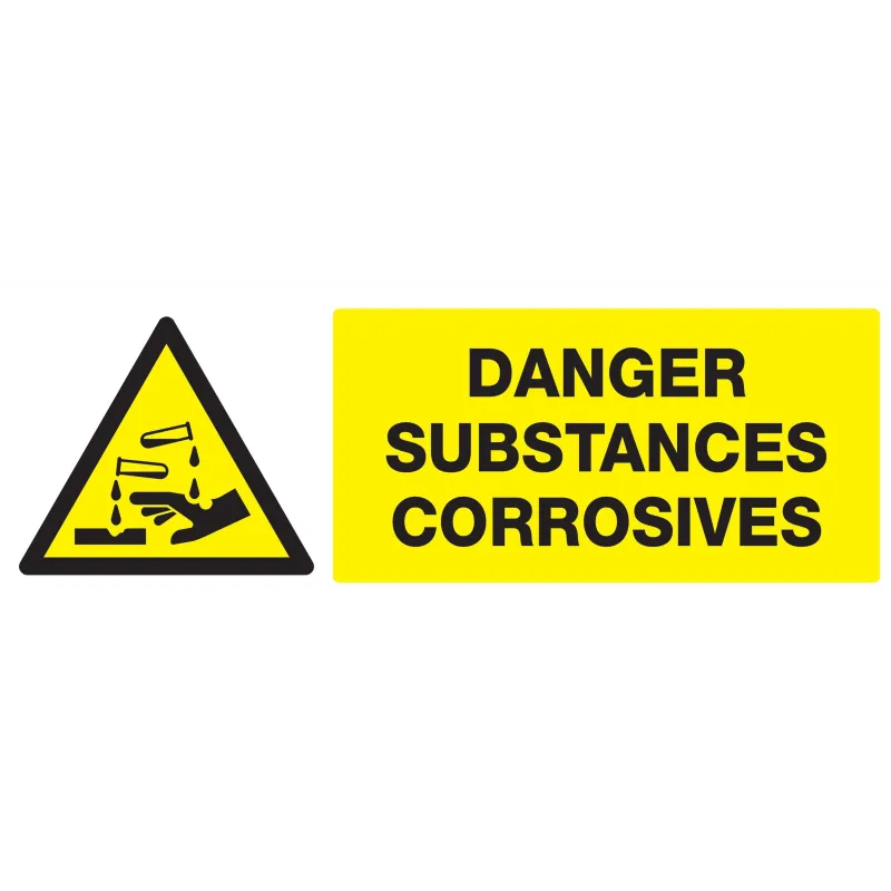Panneau DANGER SUBSTANCES CORROSIVES N Taliaplast 726309 | 726309 Panneau DANGER SUBSTANCES CORROSIVES N Taliaplast 726309 | 726309