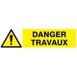 Panneau DANGER TRAVAUX 200x52 NORMASIG Taliaplast 720322 | 720322