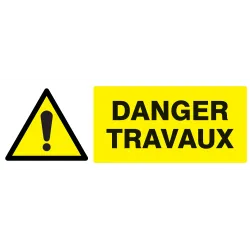 Panneau DANGER TRAVAUX 330X120 NORMASI Taliaplast 726322 | 726322