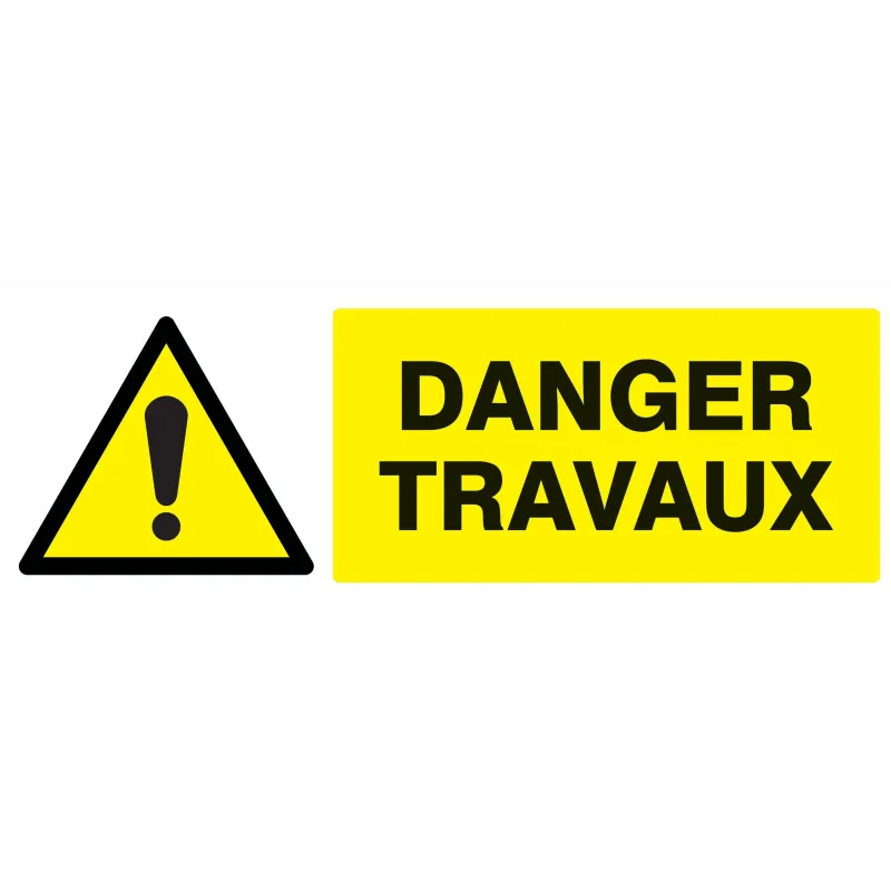 Panneau DANGER TRAVAUX 330X120 NORMASI Taliaplast 726322 | 726322 Panneau DANGER TRAVAUX 330X120 NORMASI Taliaplast 726322 | 726322