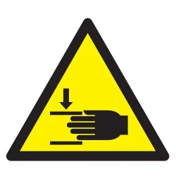 Panneau DANGER ECRASEMENT DES MAINS NO Taliaplast 729907 | 729907