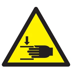 Panneau DANGER ECRASEMENT DES MAINS NO Taliaplast 729357 | 729357