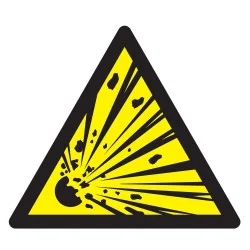 Panneau DANGER MATIERES EXPLOSIVES NOR Taliaplast 729946 | 729946