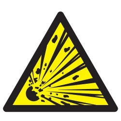 Panneau DANGER MATIERES EXPLOSIVES NOR Taliaplast 729318 | 729318