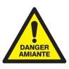 Panneau DANGER AMIANTE NORMASIGN ADHES Taliaplast 729960 | 729960