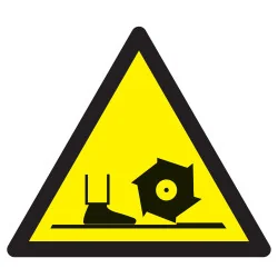 Panneau DANGER BROCHE DE FRAISAGE 300x Taliaplast 729356 | 729356