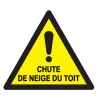 Panneau DANGER CHUTE NEIGE DU TOIT NOR Taliaplast 729956 | 729956