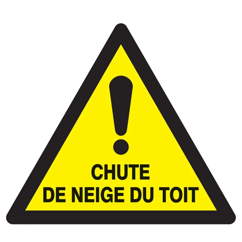 Panneau DANGER CHUTE NEIGE DU TOIT NOR Taliaplast 729328 | 729328 Panneau DANGER CHUTE NEIGE DU TOIT NOR Taliaplast 729328 | 729328