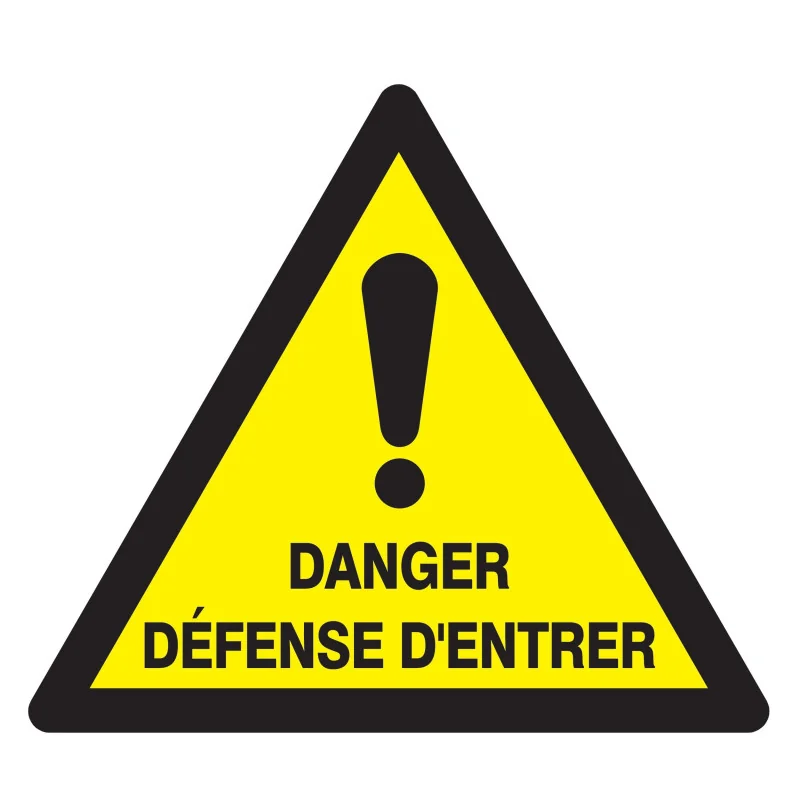 Panneau DANGER DEFENSE D'ENTRER NORMAS Taliaplast 729961 | 729961 Panneau DANGER DEFENSE D'ENTRER NORMAS Taliaplast 729961 | 729961