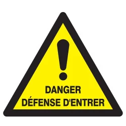 Panneau DANGER DEFENSE D'ENTRER 300x30 Taliaplast 729332 | 729332