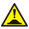 Panneau DANGER DOS D'ANE 100x100x100mm Taliaplast 729901 | 729901