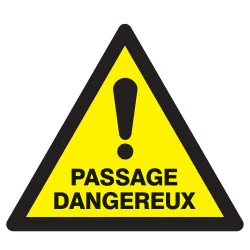 Panneau DANGER PASSAGE DANGEREUX NORMA Taliaplast 729326 | 729326