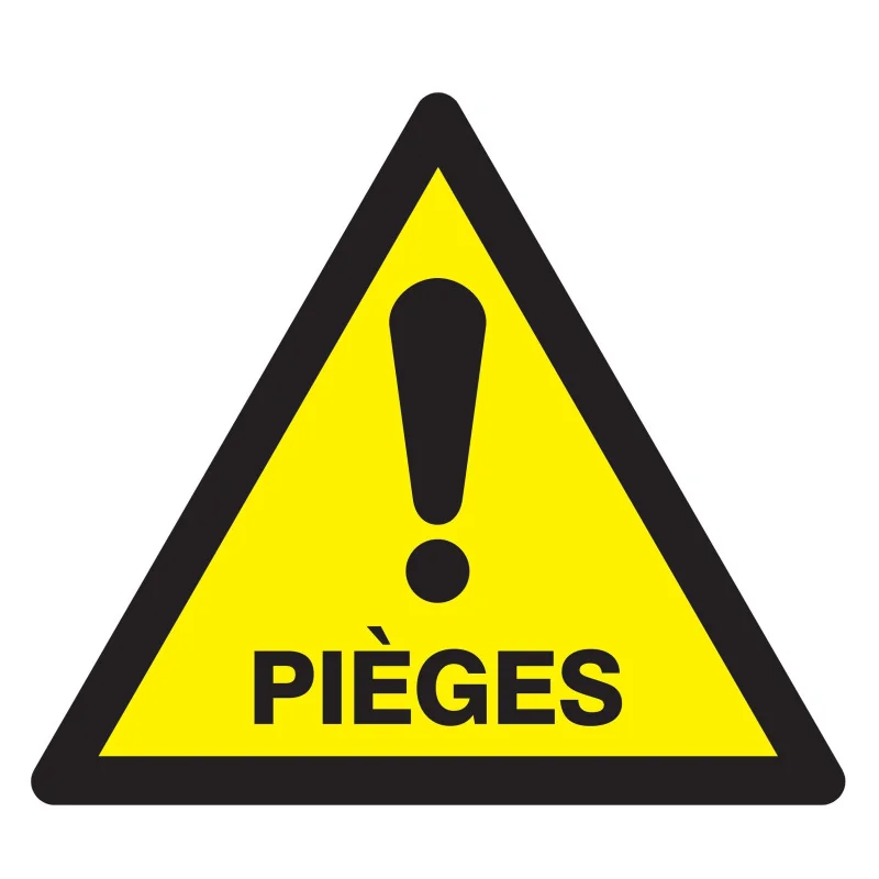 Panneau DANGER PIEGES 100X100X100 NORM Taliaplast 729957 | 729957 Panneau DANGER PIEGES 100X100X100 NORM Taliaplast 729957 | 729957