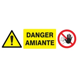 Panneau ACCES INTERDIT DANGER AMIANTE Taliaplast 726332 | 726332