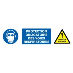Panneau PROT.VOI.RESP/ DANGER AMIANTE Taliaplast 725333 | 725333