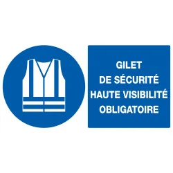 Panneau PORT GILET SECU. OBLIG 330x200 Taliaplast 721513 | 721513