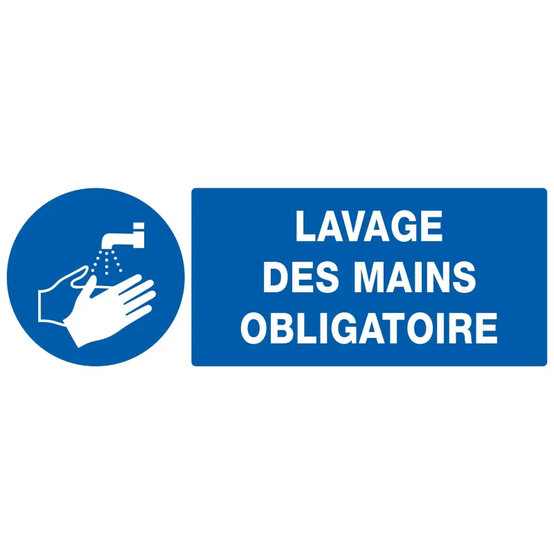 Panneau LAVAGE DES MAINS OBLIGATOIRE N Taliaplast 726520 | 726520 Panneau LAVAGE DES MAINS OBLIGATOIRE N Taliaplast 726520 | 726520