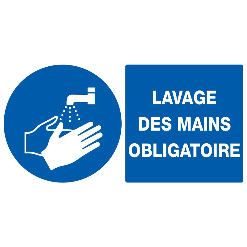 Panneau LAVAGE DES MAINS OBLIGATOIRE N Taliaplast 721520 | 721520 Panneau LAVAGE DES MAINS OBLIGATOIRE N Taliaplast 721520 | 721520