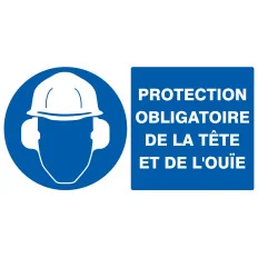 Panneau PROTECTION OBLIGATOIRE TETE ET Taliaplast 721505 | 721505