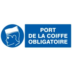 Panneau PORT DE LA COIFFE OBLIGATOIRE Taliaplast 726502 | 726502